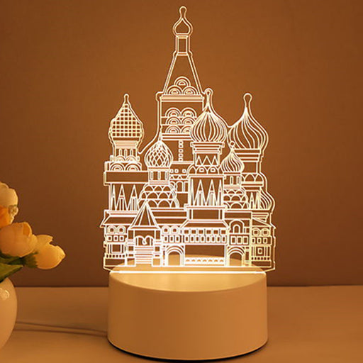 3D LED Acrylic Night Light – USB Neon Lamp for Room & Gifts