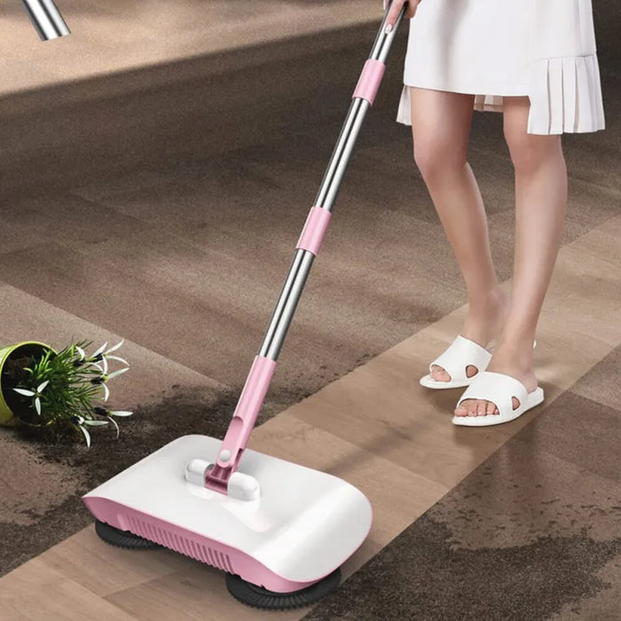 Hand Push Floor Sweeper – Cordless Household Broom