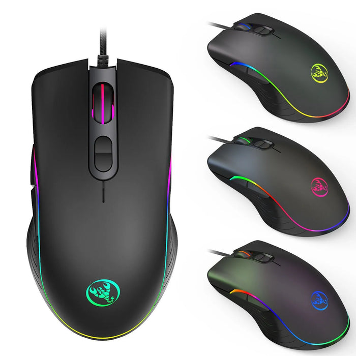 RGB Gaming Mouse – Glowing LED Wired Mouse for Gamers