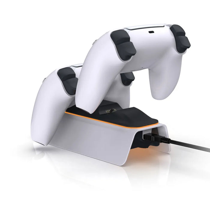 Dual PS5 Controller Charging Dock – Fast Charger for Wireless Gamepads