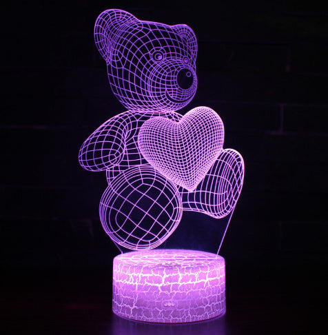 3D LED Acrylic Night Light – USB Neon Lamp for Room & Gifts