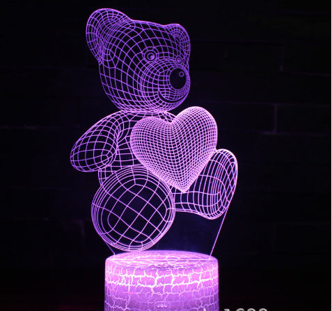 3D LED Acrylic Night Light – USB Neon Lamp for Room & Gifts